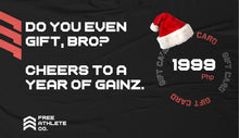 Load image into Gallery viewer, FreeAthlete Co. Holiday Gift Cards