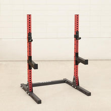 Load image into Gallery viewer, Tydax Squat Stand Shorty 70" in red with sports arms  | Power rack, Rack for squates, home gym, weight loss equipment, bench press | Freeathlete
