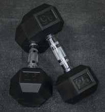 Load image into Gallery viewer, Tydax Rubber Hex Dumbbells | Dumbbells, home gym equipment, CrossFit equipment, weight sets, barbell and weight | Freeathlete