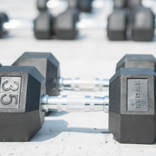 Load image into Gallery viewer, Tydax Rubber Hex Dumbbells | Dumbbells, home gym equipment, CrossFit equipment, weight sets, barbell and weight | Freeathlete