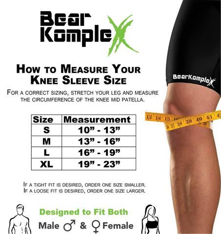 Bear Komplex Knee Sleeve Sizing Chart
