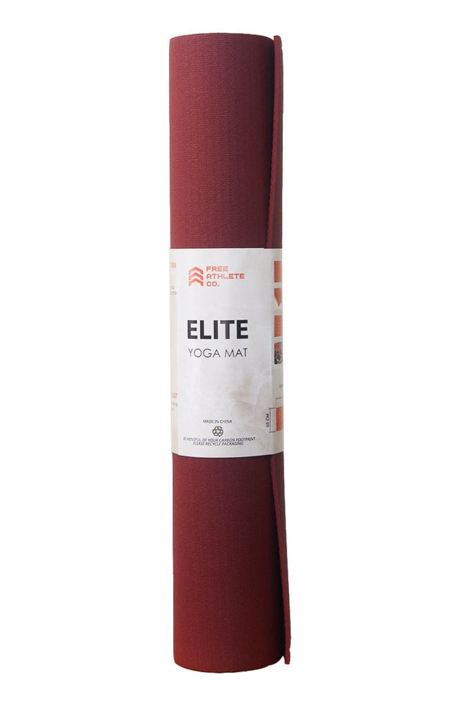 FreeAthlete® Elite Yoga Mat 6mm FreeAthlete Co. Burgundy