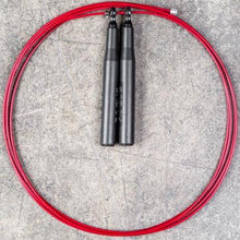 Load image into Gallery viewer, Rogue SR-3S Short Handle Bushing Speed Rope with Black handle and red rope