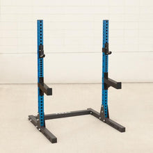 Load image into Gallery viewer, Tydax Squat Stand Shorty 70&quot; in blue with sports arms | Power rack, Rack for squates, home gym, weight loss equipment, bench press | Freeathlete