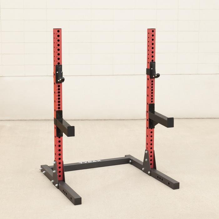 Tydax Squat Stand Shorty 70" in red with sports arms  | Power rack, Rack for squates, home gym, weight loss equipment, bench press | Freeathlete