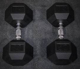 Tydax Rubber Hex Dumbbells | Dumbbells, home gym equipment, CrossFit equipment, weight sets, barbell and weight | Freeathlete